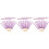 72Pièces Bâtons Bois Multifonction Violet Strass Pour Desserts 5