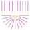 72Pièces Bâtons Bois Multifonction Violet Strass Pour Desserts 2