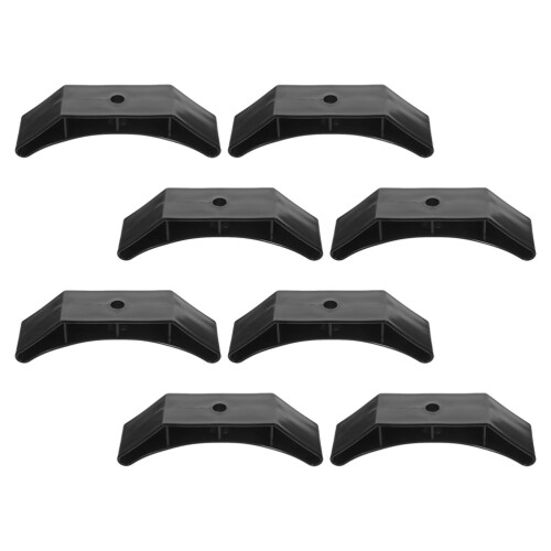 16Pièces Support Haltères En PP Noir, Antivibrations Pour Gym 2