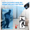 Wireless Home Security Camera Mini Surveillance System, HD 1080P Motion Detection Security Cam, Portable Small Tiny Camera with Auto Night Vision, 8