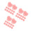 90Pièces Bouchons Silicone Rose Anti-Bruit Pour Natation 4