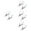 8Pièces Support Lampe Clignotant Métal Installation Facile 6