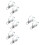 8Pièces Support Lampe Clignotant Métal Installation Facile 7