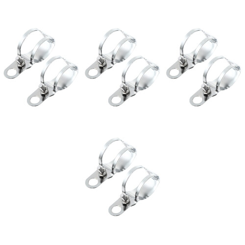 8Pièces Support Lampe Clignotant Métal Installation Facile 2