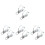 8Pièces Support Lampe Clignotant Métal Installation Facile 2
