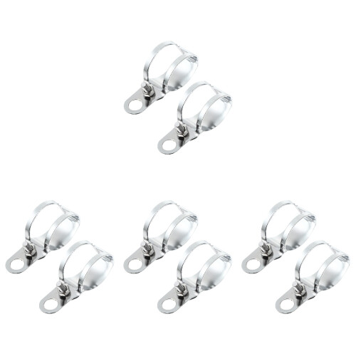 8Pièces Support Lampe Clignotant Métal Installation Facile 1