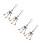 4Pièces Pendentifs Œil Bleu Alliage Décor Rétroviseur 9