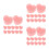90Pièces Bouchons Silicone Rose Anti-Bruit Pour Natation 6