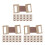 75Pcs Reusable Elastic Bandage Clips with Aluminum Hooks Light Brown 7