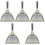 5Set Kit Piccola Scopa E Paletta Desktop, Materiale Resistente Verde 3