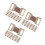 75Pcs Reusable Elastic Bandage Clips with Aluminum Hooks Light Brown 9
