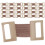 75Pcs Reusable Elastic Bandage Clips with Aluminum Hooks Light Brown 2