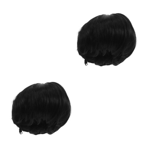 2Pz Parrucche Uomo Sintetiche Corto Fluffy Comode Cosplay Costume 2