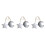 3Pièces Pendentifs Suspendus Étoile Pour Chambre Bébé Décor DIY 4