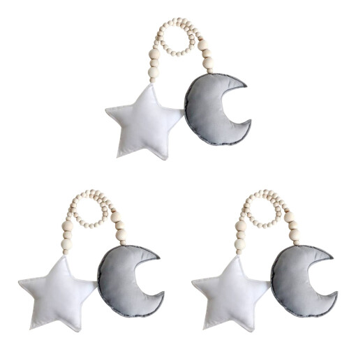 3Pièces Pendentifs Suspendus Étoile Pour Chambre Bébé Décor DIY 1