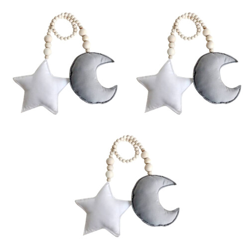 3Pièces Pendentifs Suspendus Étoile Pour Chambre Bébé Décor DIY 2