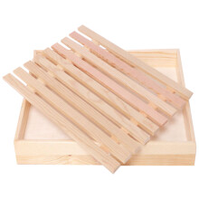 3Pcs Light Yellow Household Wooden Bread and Food Serving Trays