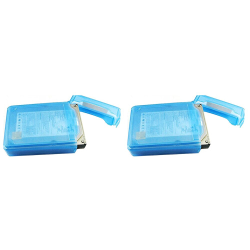 2Pièces Étui Hdd 3.5 Polypropylène Anti-Choc 1