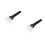 2Pcs Dual Use Car Snow Plastic with Rubber Sleeve Black 2