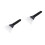 2Pcs Dual Use Car Snow Plastic with Rubber Sleeve Black 8