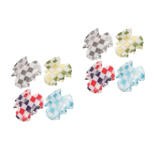 8Pz Mini Clip Acrilico Colorato Per 2
