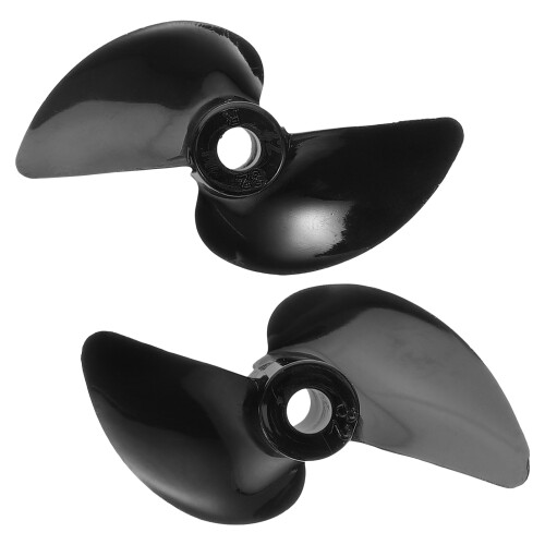 4St Mini Bootmotor Propellers, 2-Blads Zwart, Cnc Ontworpen Boot Props 1