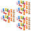 60Pcs Assorted Color Wooden Craft Spools DIY Thread Bobbins for Sewing 6