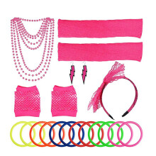 3Pcs Assorted Mesh Gloves Leg Sleeves Party Accessories for Dress-Up