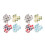 8Pz Mini Clip Acrilico Colorato Per 6
