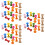 60Pcs Assorted Color Wooden Craft Spools DIY Thread Bobbins for Sewing 7