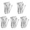 60Pcs Silver Lab Mixing Scoops and Sampling Spoons Stainless Steel 4