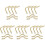 30Pcs Premium Golden Billiard Net Bags Corner Pool Table Fixator 4
