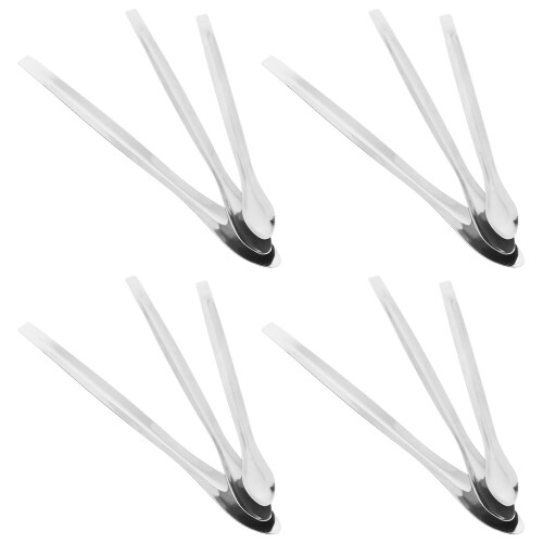 60Pcs Silver Lab Mixing Scoops and Sampling Spoons Stainless Steel 2