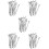 60Pcs Silver Lab Mixing Scoops and Sampling Spoons Stainless Steel 10