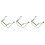 3Pcs Durable Green Harmonica Accessory Holder Neck for 10 Holes Harp 4