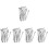 60Pcs Silver Lab Mixing Scoops and Sampling Spoons Stainless Steel 7