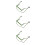 3Pcs Durable Green Harmonica Accessory Holder Neck for 10 Holes Harp 8