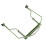 3Pcs Durable Green Harmonica Accessory Holder Neck for 10 Holes Harp 10