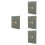 4Pcs Versatile Olive Green Planner Book with Bookmark for Writing 7