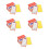 5Sets Assorted Color Paper Flash Cards Cognitive Learning Toy for Kids 8