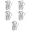 60Pcs Silver Lab Mixing Scoops and Sampling Spoons Stainless Steel 9