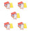 5Sets Assorted Color Paper Flash Cards Cognitive Learning Toy for Kids 9