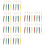 48Pcs Durable Flat Head Paint Brushes Kids Art Craft Assorted Colors 7