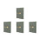 4Pcs Versatile Olive Green Planner Book with Bookmark for Writing 10