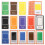5Sets Assorted Color Paper Flash Cards Cognitive Learning Toy for Kids 2