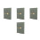 4Pcs Versatile Olive Green Planner Book with Bookmark for Writing 5