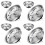 8Pcs Silver Kitchen Sink Drain Basket Stopper Metal Strainer Plug 5
