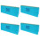 4Pcs Compact Green Weekly Planner Notepad Academic Office Use 7