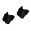 2Sets Reliable Black Microphone Wall Hooks with Slot for Secure Hold 8