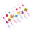 24Pcs DIY Kids Wind Chime Pendants Durable Material Assorted Colors 10